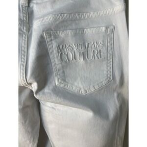Versace Jeans Couture NWT Size 30 Retail 595 White Skinny Jeans